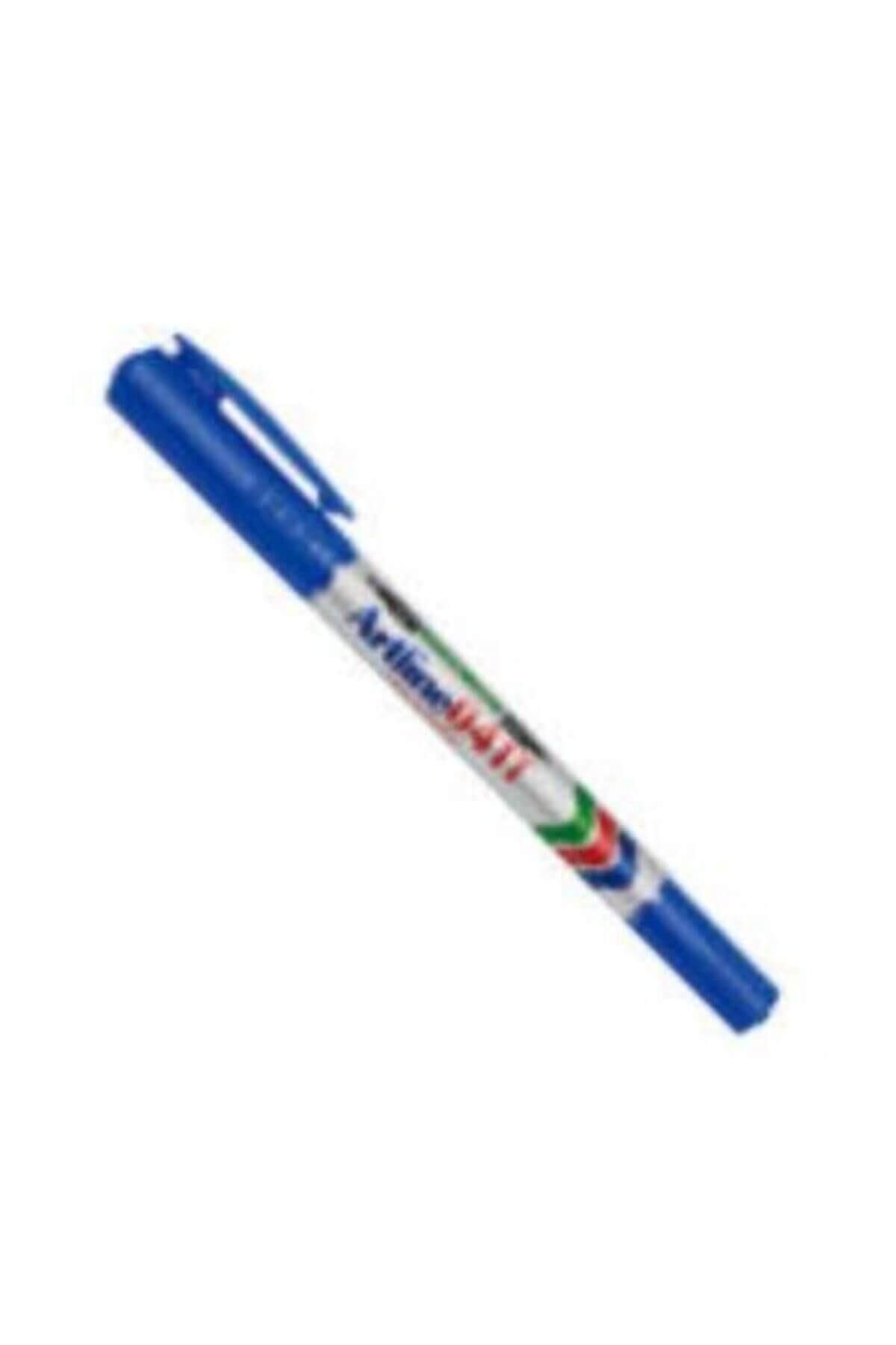 artline 041T Twin Marker İki Uçlu Permanent Markör Uçlar:0,4-1,0mm Mavi