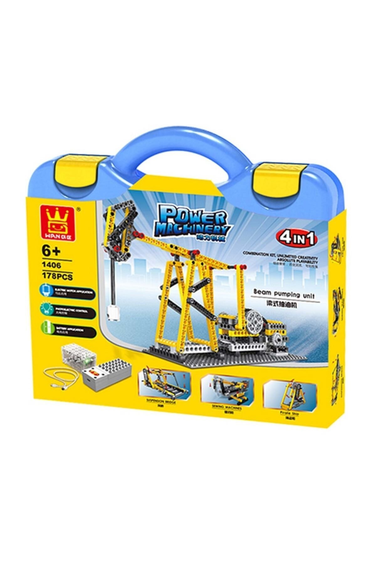 Burnis Toy Toys Wange Kumandalı Petrol Sondaj Ünitesi 178 Parça Fırsat