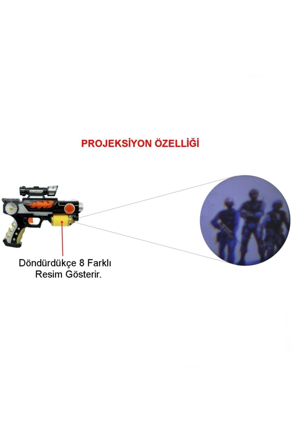 Burnis Toy Toys Projeksiyon Özellikli Pilli Sesli Poşetli Oyuncak Fırsat