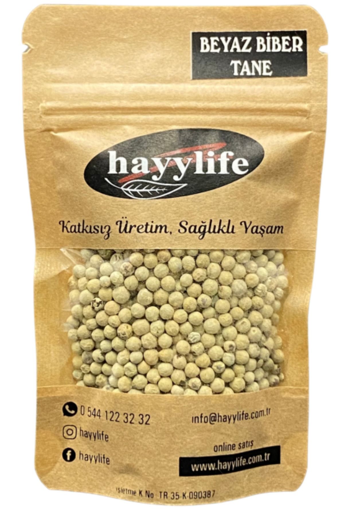 hayylife Beyaz Biber Tane 500gr