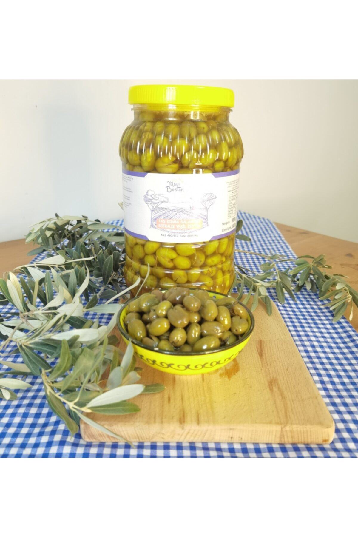 Mavi Bostan Taş Kırma Zeytin 3 Litre