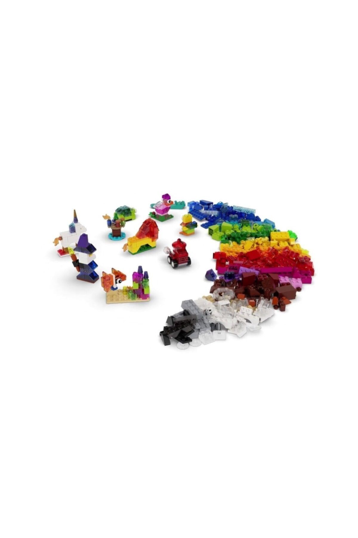 Burnis Toy Lina Oyuncak Lego Classic Yaratıcı Şeffaf Yapım Parçaları 11013 5