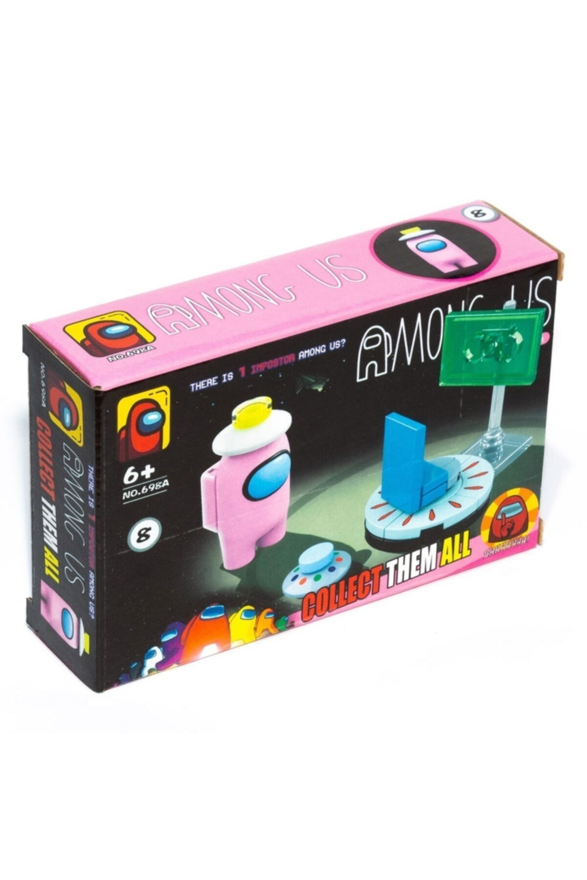 Burnis Toy Toys Among Us Mini Figür Lego Seti Pembe Fırsat