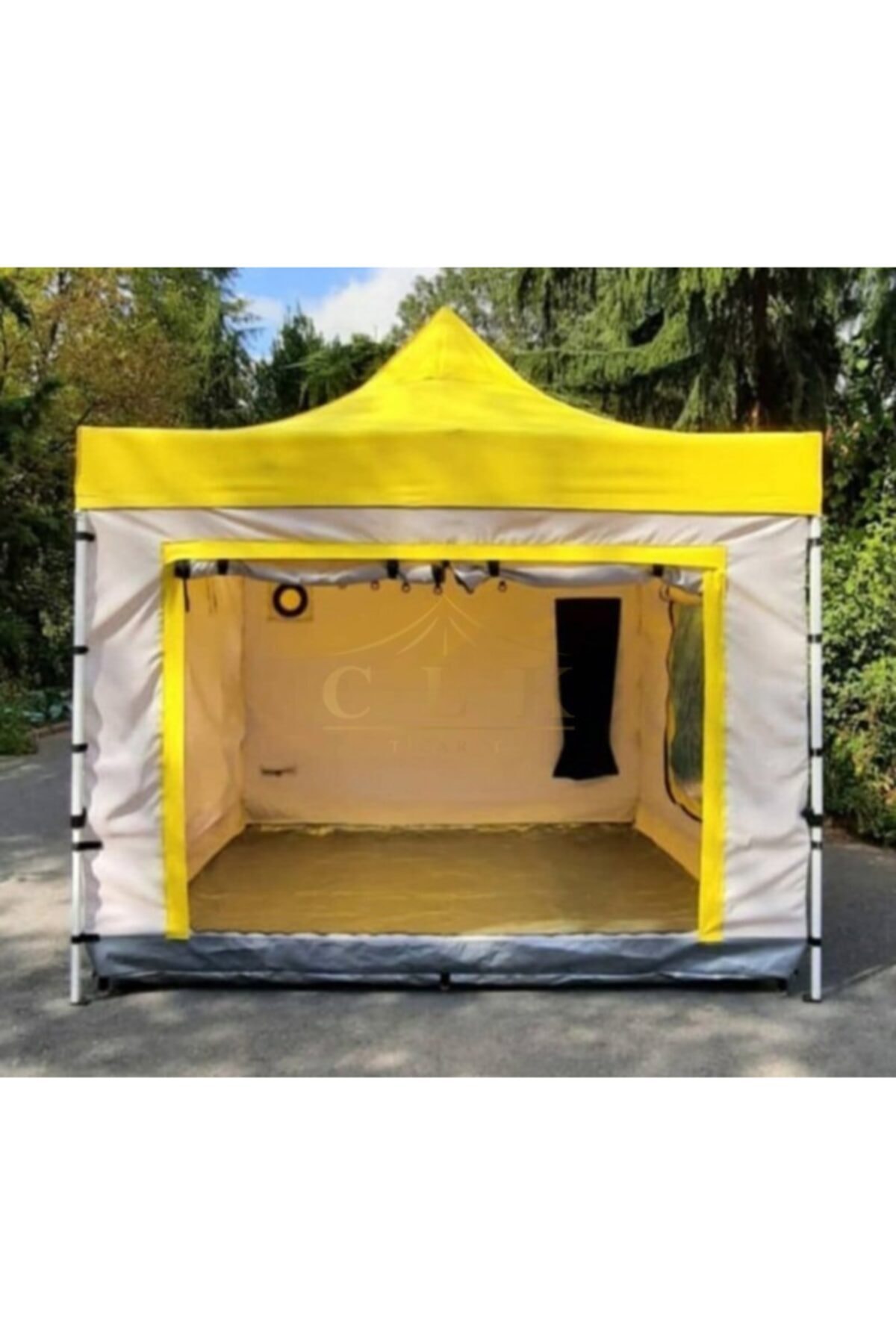 CLK Garden Clk Kamp 3x3 40 Mm Katlanır Kamp Çadırı Sarı