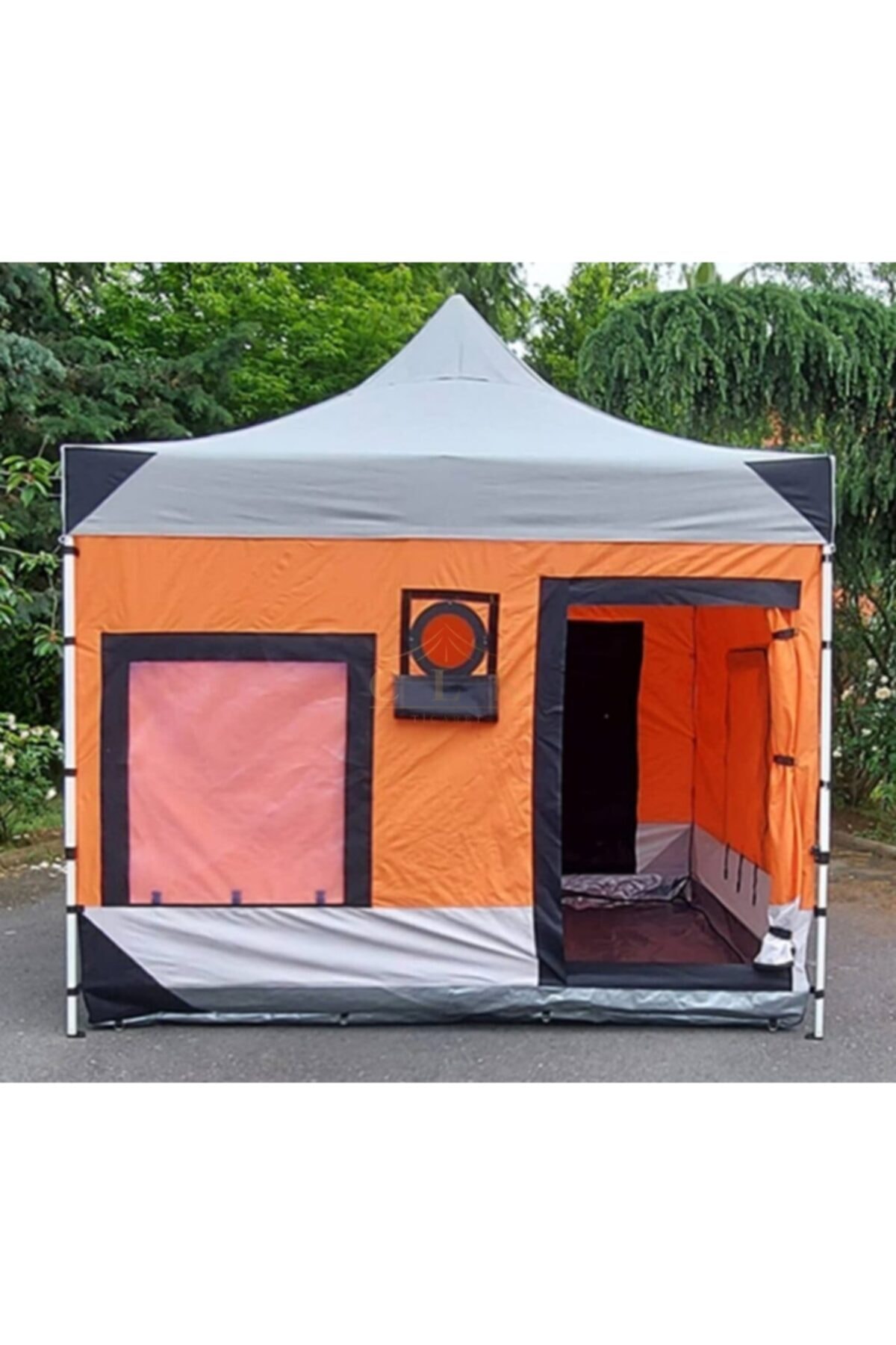 CLK Garden Clk Kamp 3x3 40 Mm Katlanır Kamp Ve Karavan Çadırı Turuncu