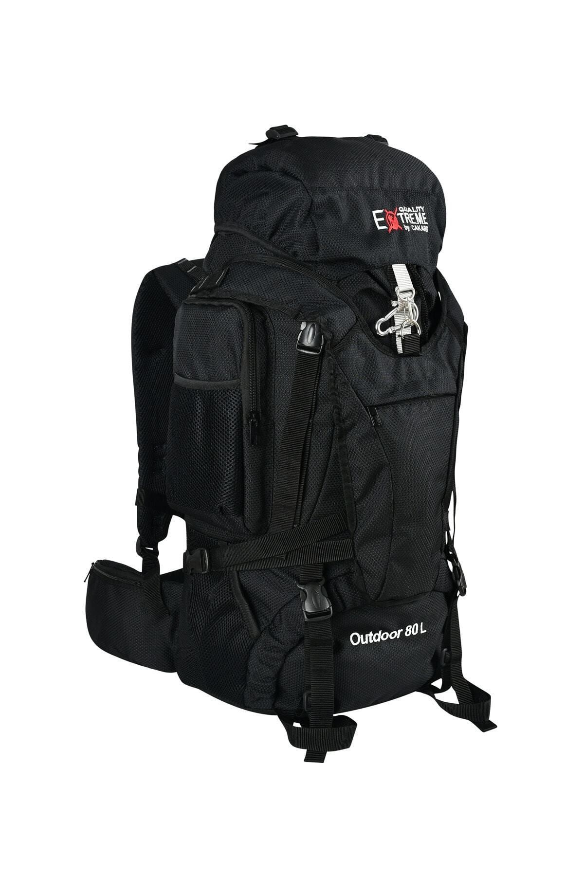 CAKARD Unisex Su Geçirmez 80+10 Lt. Profesyonel Kamp & Dağcı Sırt Çantası