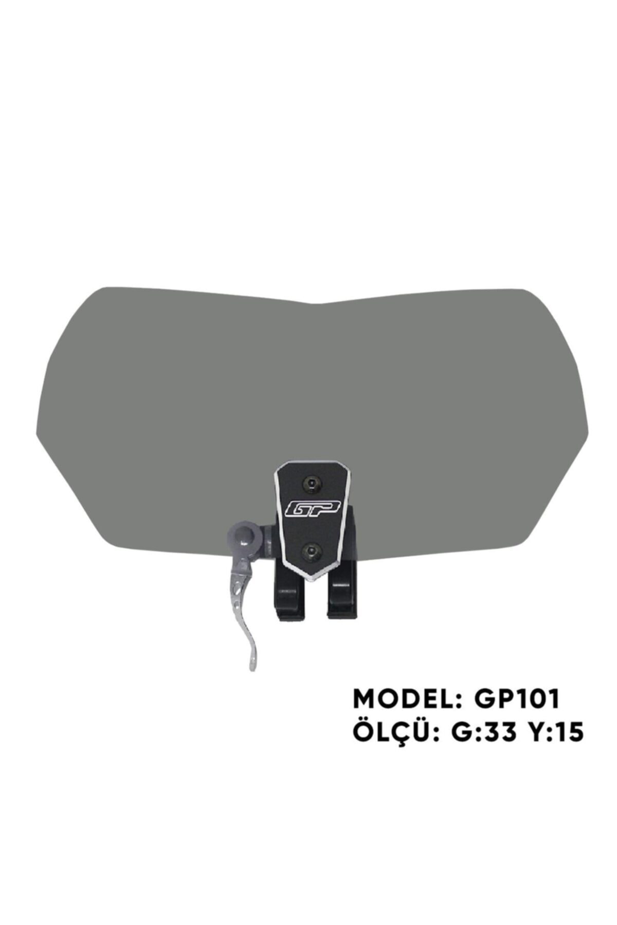 GP KOMPOZİT Gp101 Universal Asansörlü Deflektör Füme Gri Aparat