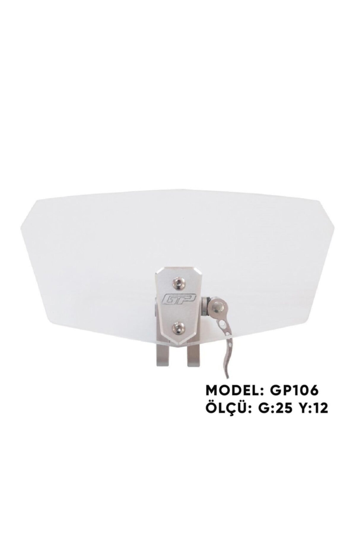 GP KOMPOZİT Gp106 Universal Asansörlü Deflektör Şeffaf Siyah Apar