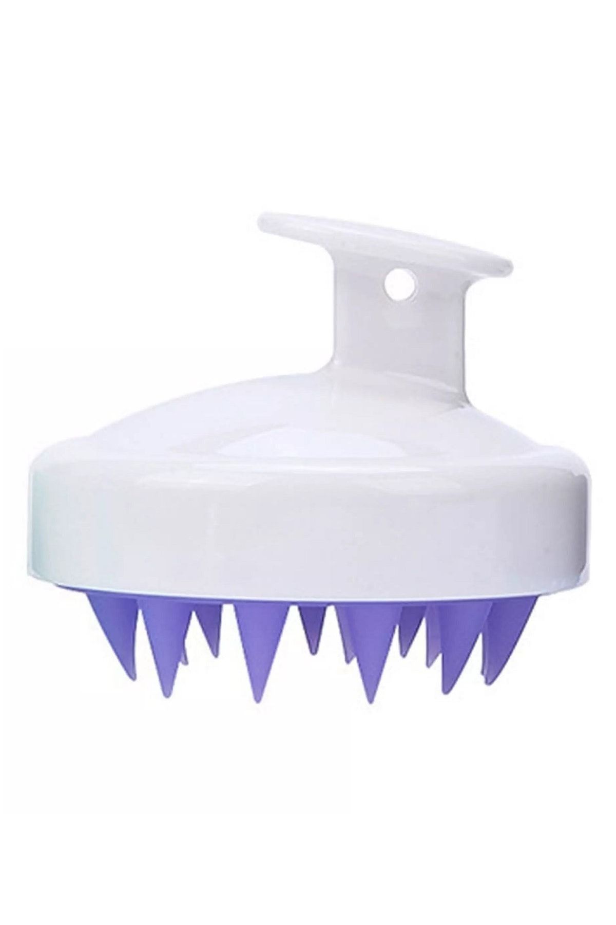 Tilbe Home Beauty Saç Bakım Fırçası Yumuşak Silikon Dişli Masaj Tarağı Saç Derisi Masaj Şampuan Duş Fırçası