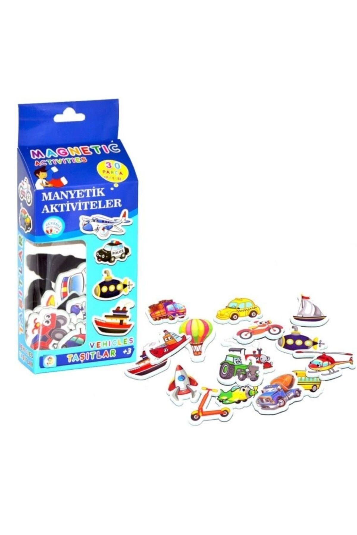 Burnis Toy Toys 30 Parça Manyetik Taşıtlar Fırsat