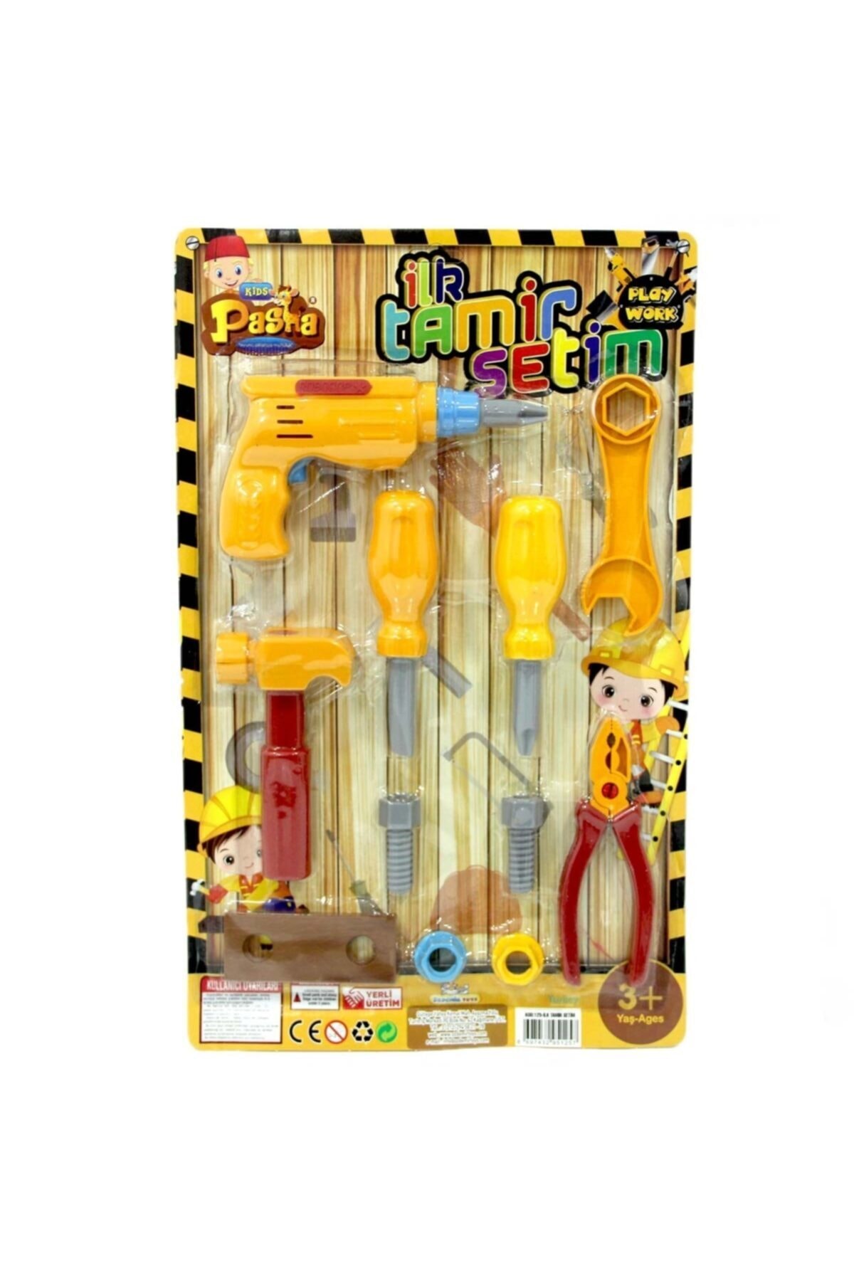 Burnis Toy Toys Kartela 11 Parça Renkli Tamir Seti Fırsat