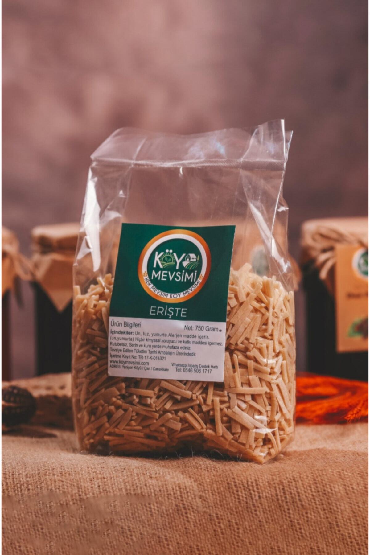 Köy Mevsimi Erişte - Köy Yapımı - Köy Usulü - Doğal - 750 Gr.