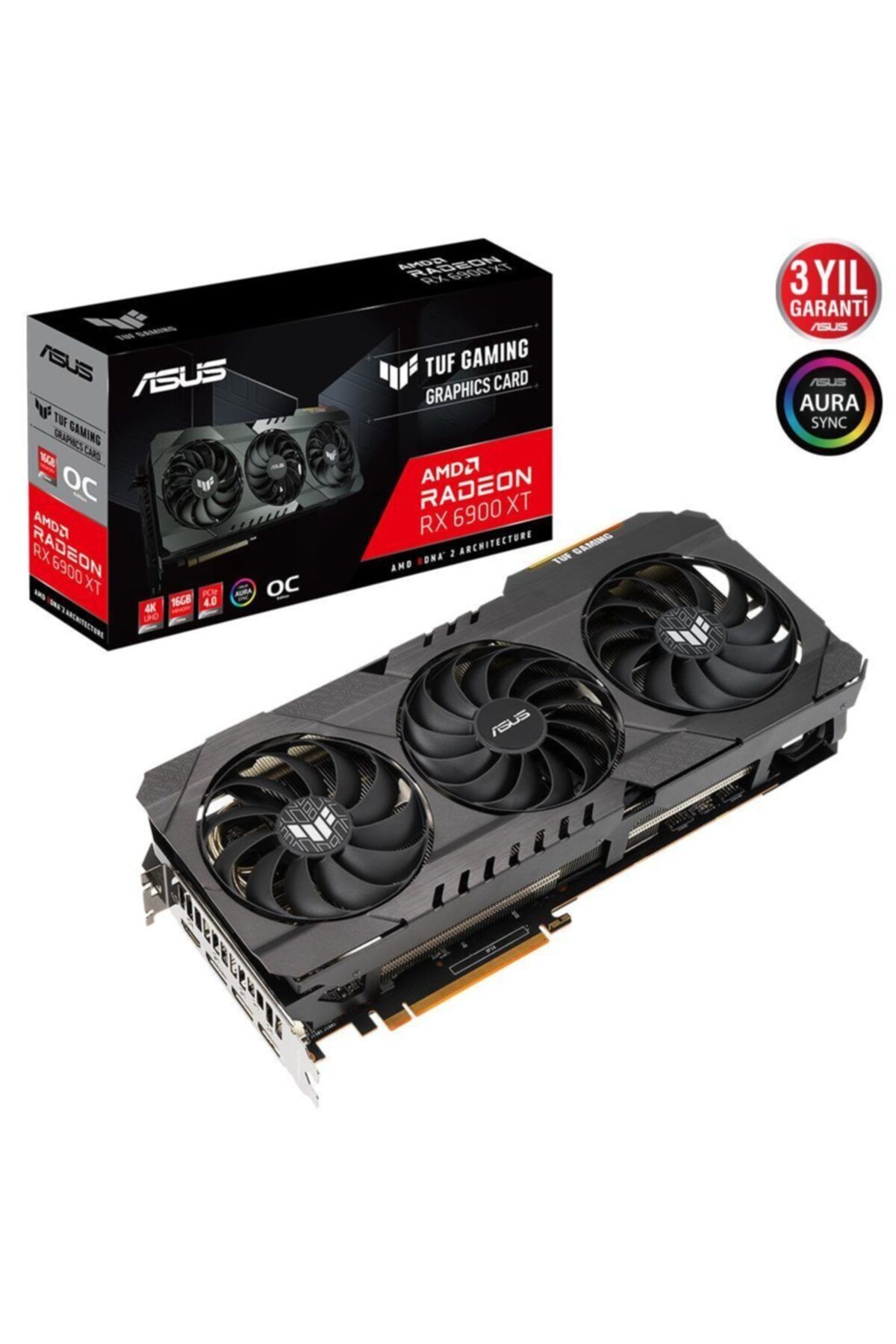 ASUS Rx6900xt 16gb Tuf Rx6900xt-o16g Gamıng Gddr6 256bit Hdmı Dp Pcıe 16x V4.0