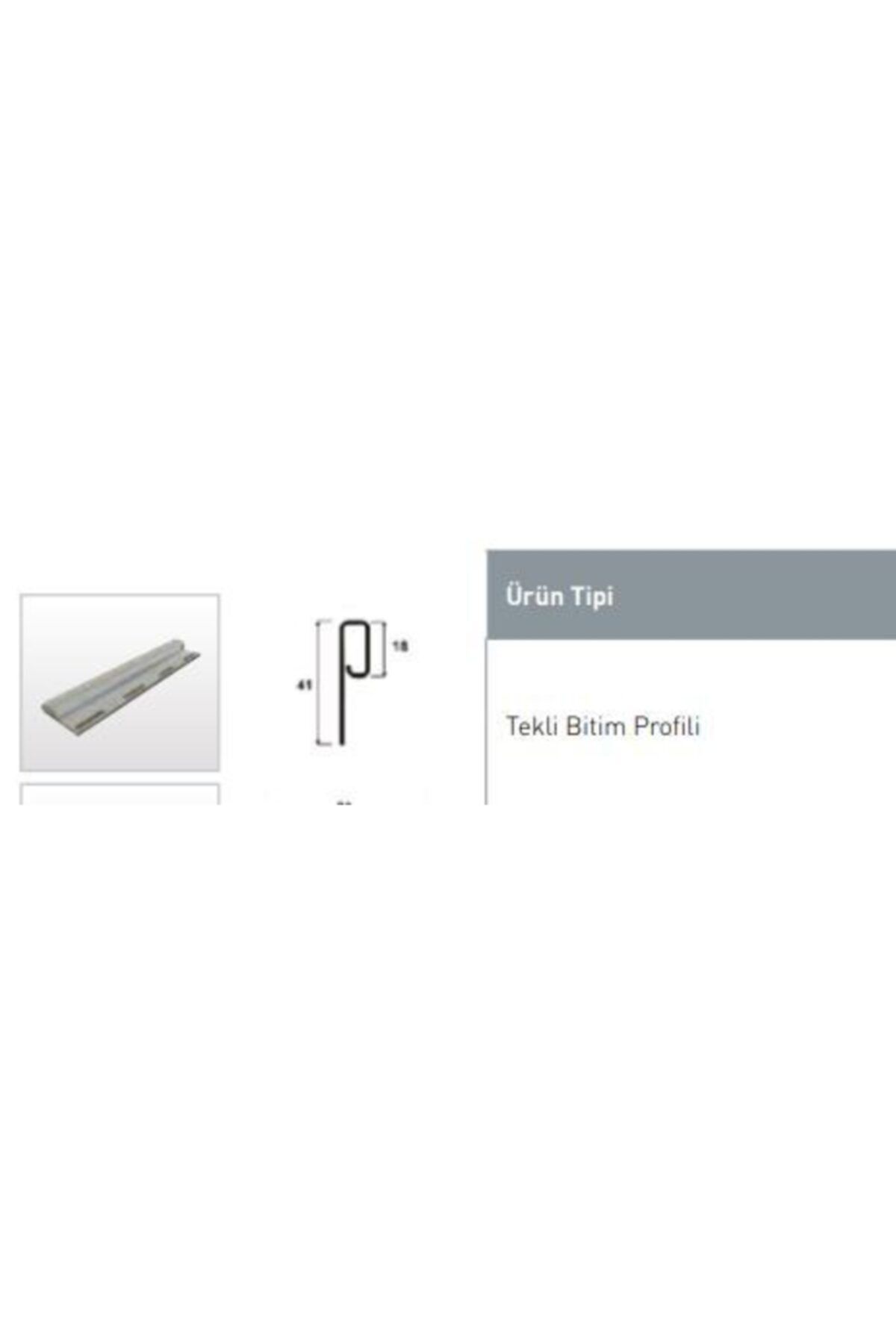 American Siding Tekli Bitim Profili
