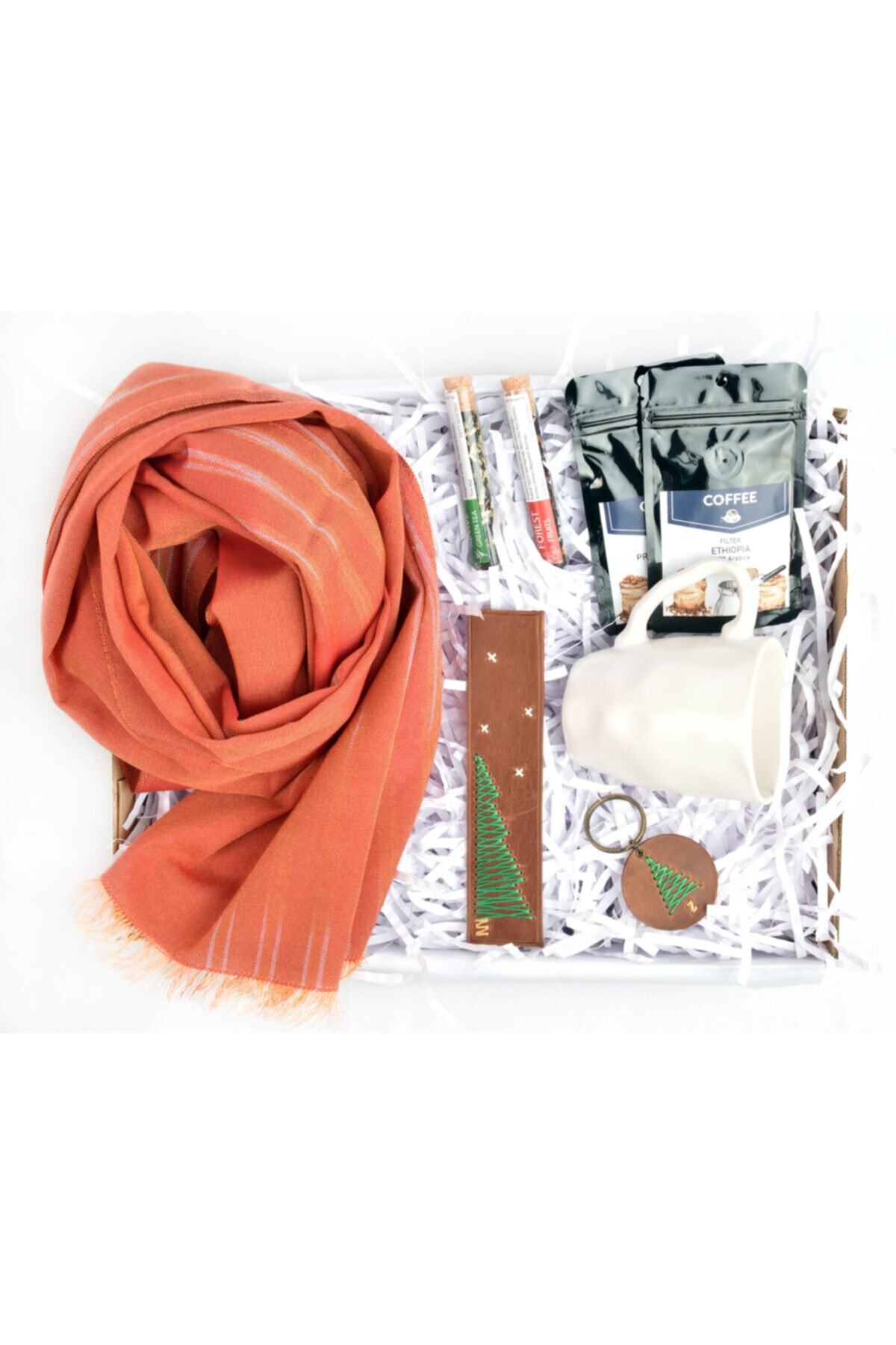 Kutnium Silk & Accessories Charm Hediye Kutusu Turuncu