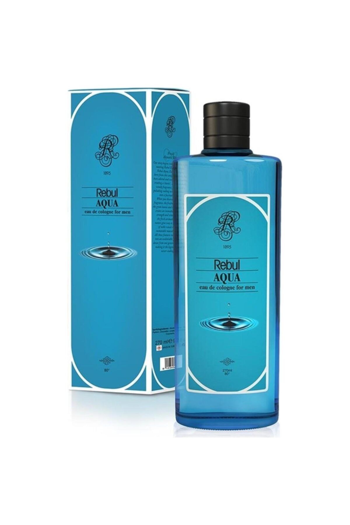 Rebul Kolonya Cam Şişe 270 Cc Aqua