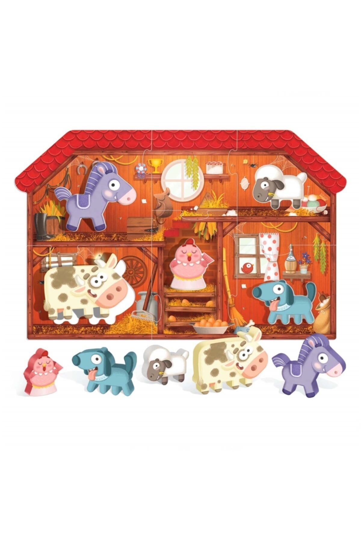 Burnis Toy Kampanya Headu Montessori Benim Ilk Yapbozum Çiftlik Fırsat