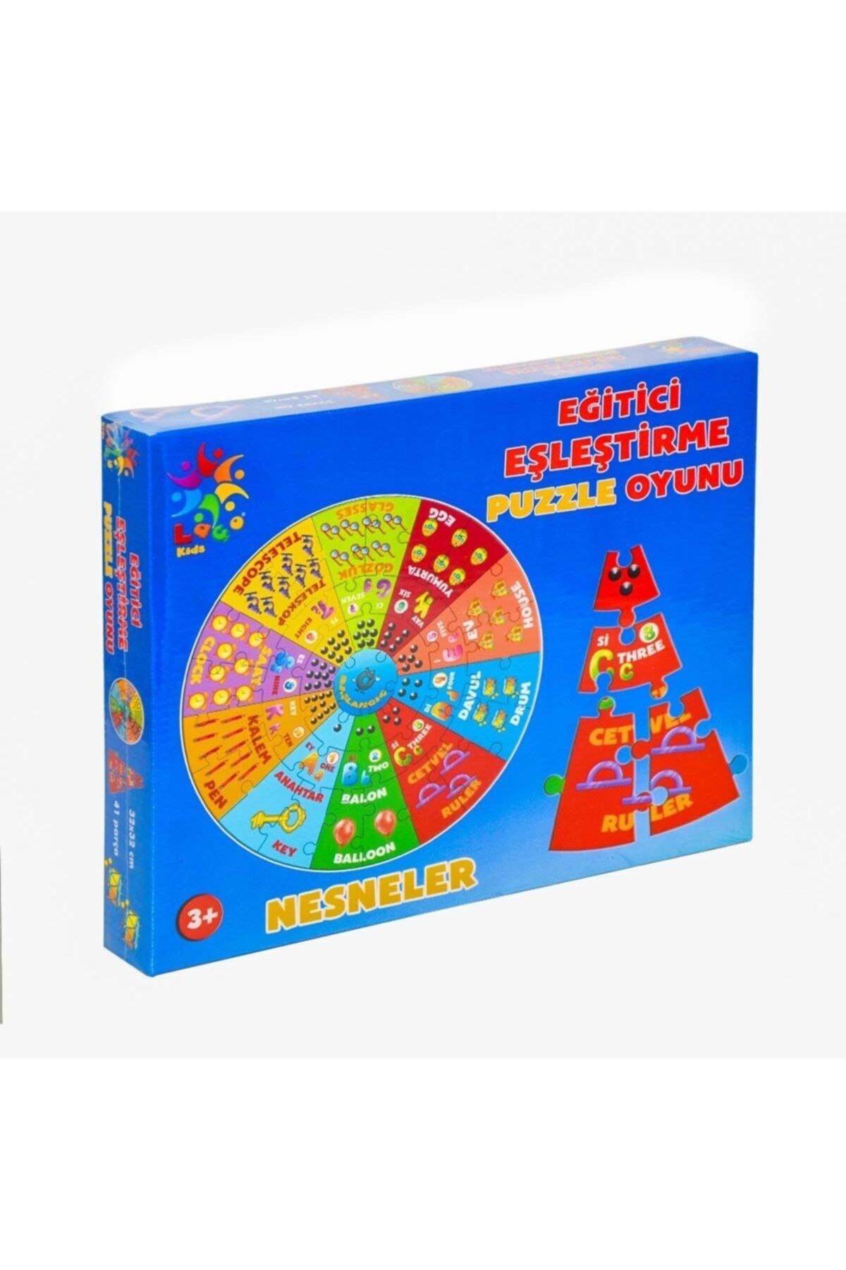 Burnis Toy Gerçek Eşleştirme Nesneler Puzzle 99