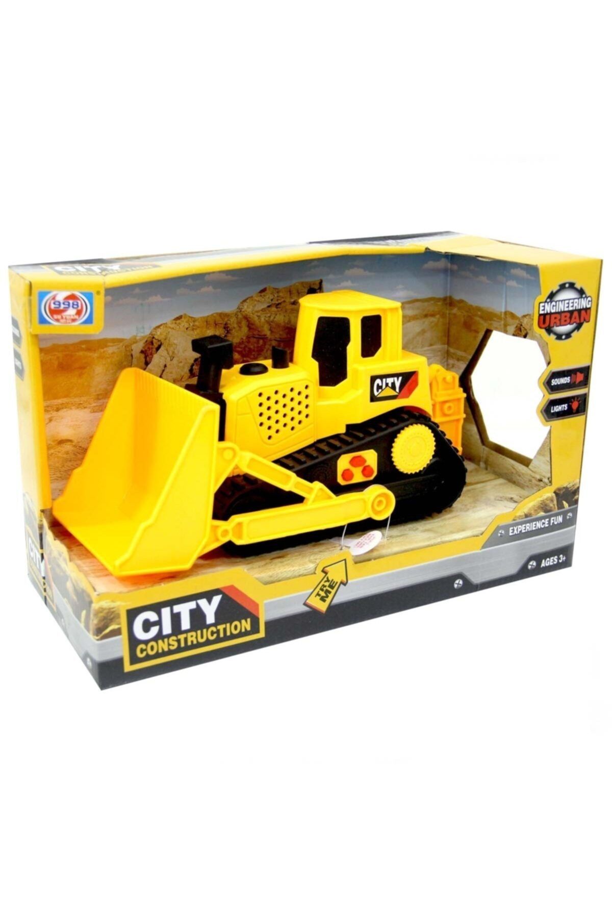 Burnis Toy Trend City Construction Sürtmeli Sesli Ve Işıklı Dozer Fırsat