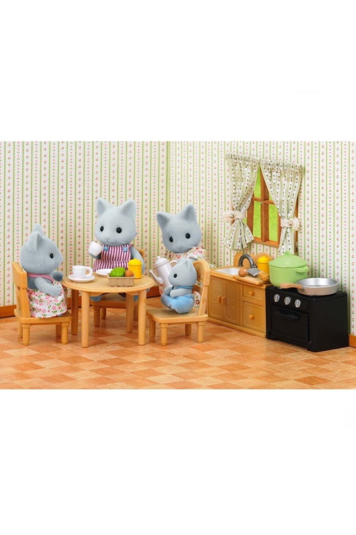 Burnis Toy Trend Sylvanian Families Kedi Kardeş Ve Mutfak Seti 5164 Fırsat