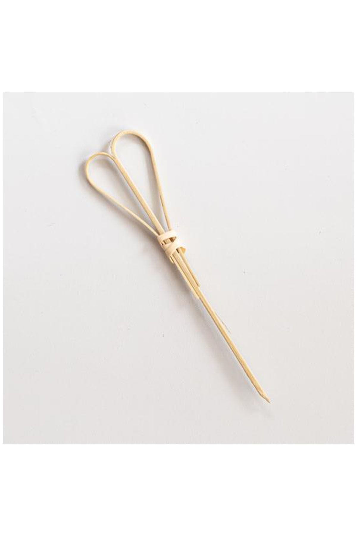 Kullan At 100 Adet Bambu Kalp Kürdan 15cm