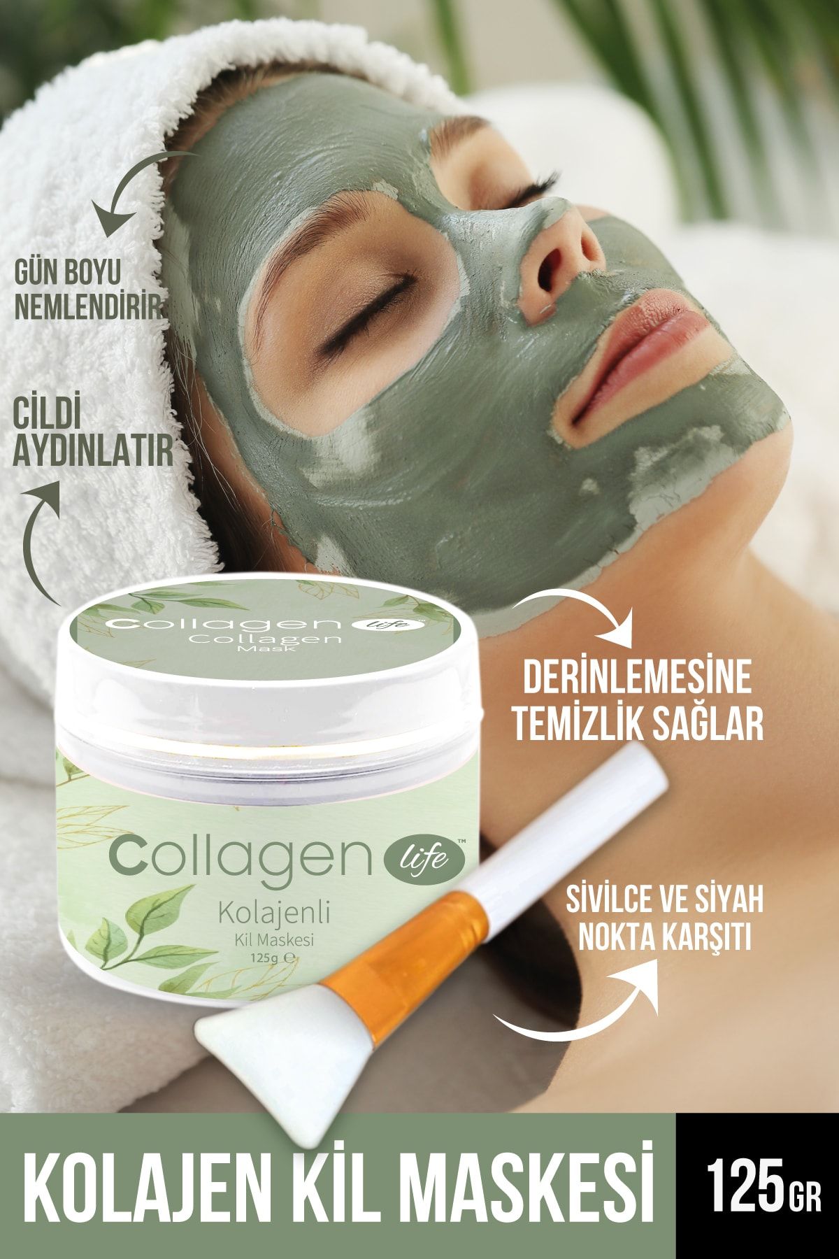 RC COSMETİCS Collagen Lıfe Kolajen Kil Maskesi 125gr