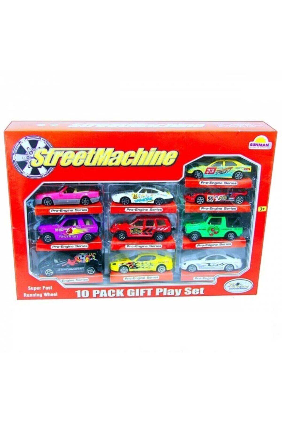 Burnis Toy Kampanya Sunman Street Machine 10'lu Metal Oto Seti Fırsat