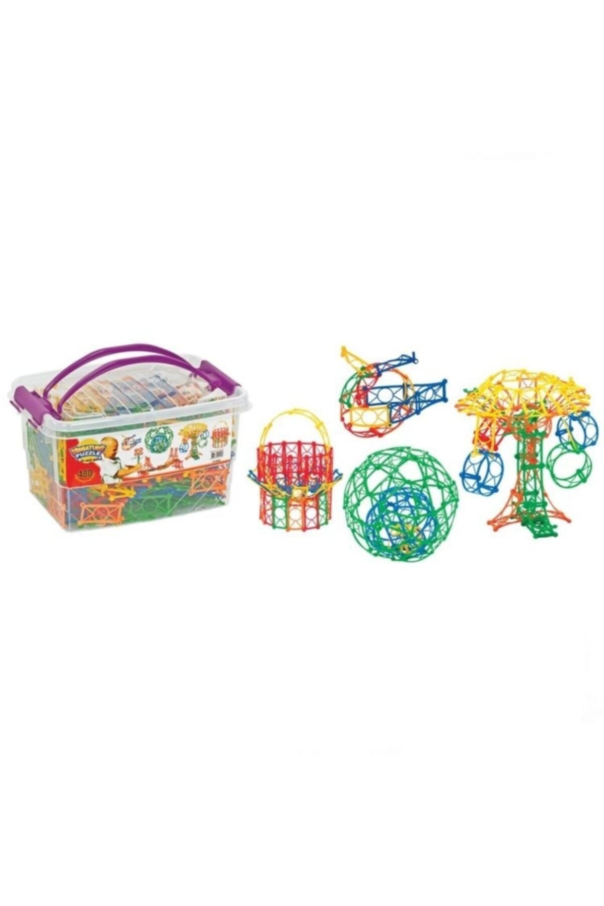 Burnis Toy Kampanya Dede Minyatür Puzzle Box Eğitici Şekiller 480 Parça Fırsat