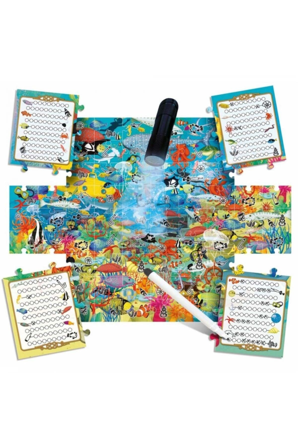 Burnis Toy Kampanya Headu 70 Parça Denizi Keşfedin Sihirli Fenerli Puzzle Fırsat