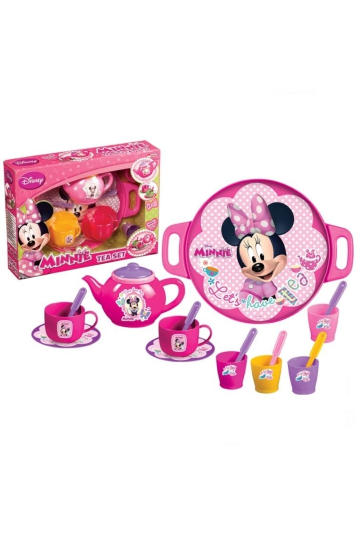 Burnis Toy Kampanya Dede Minnie Mouse Tepsili Çay Seti Fırsat