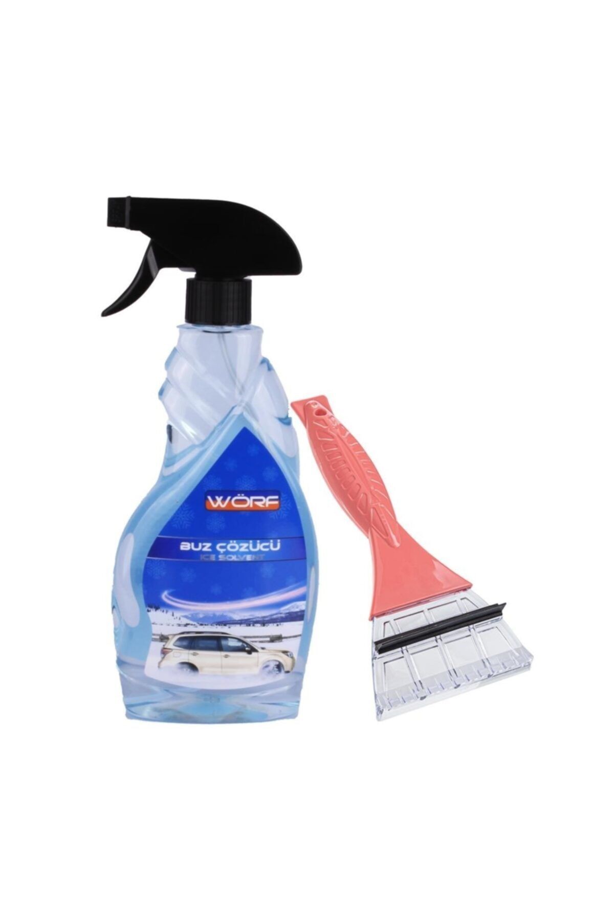 WÖRF Buz Çözücü Sprey 500 Ml & Terminatör Buz Kazıyıcı