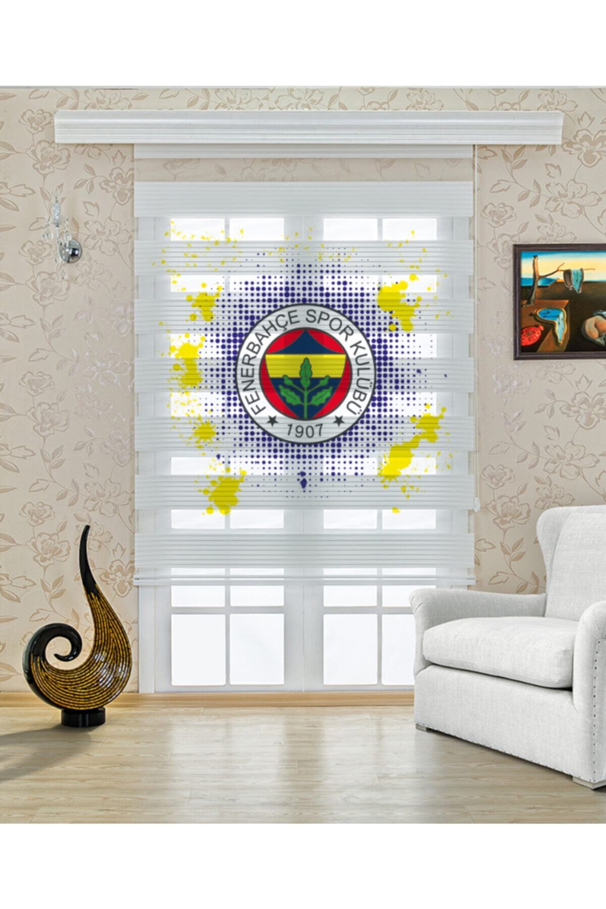 taşmin Fenerbahçe Baskılı Zebra Perde-çocuk Odası Zebra Perde