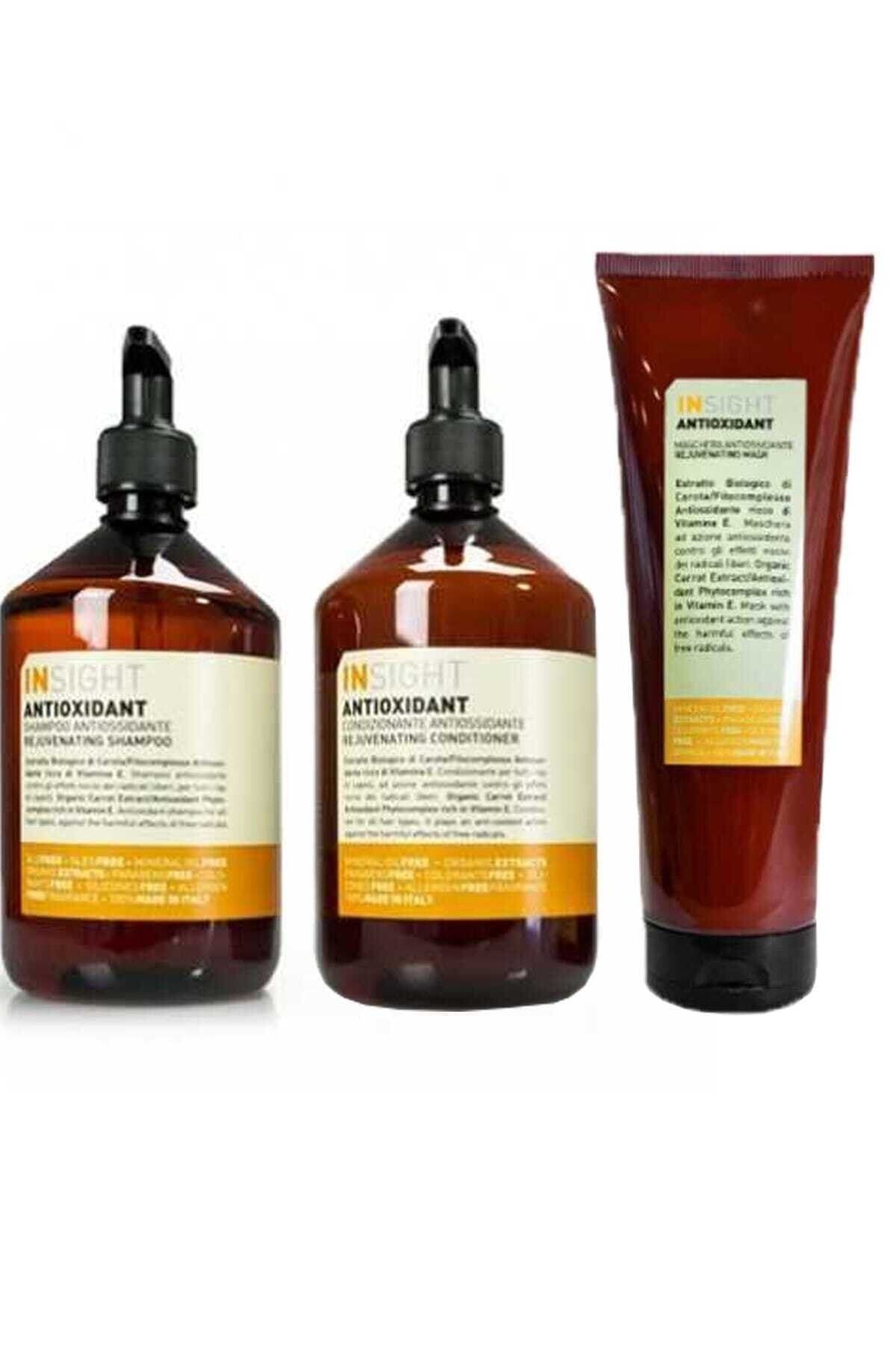 Insight Antioxidant Rejuvenating Antioksidan Şampuan 400 ml + Krem 400 ml + Maske 250 ml 8029352351022