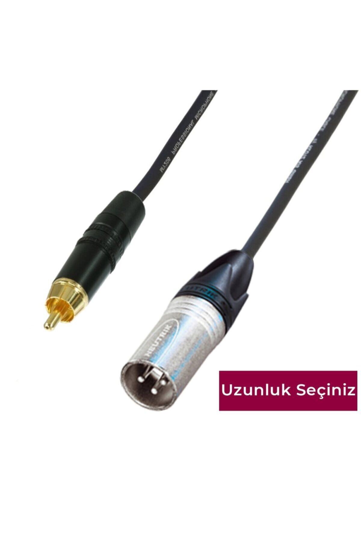 Klotz & Neutrik Xlr Dişi - Rca Profesyonel Balanslı Kablo Yeşil - 8 Metre