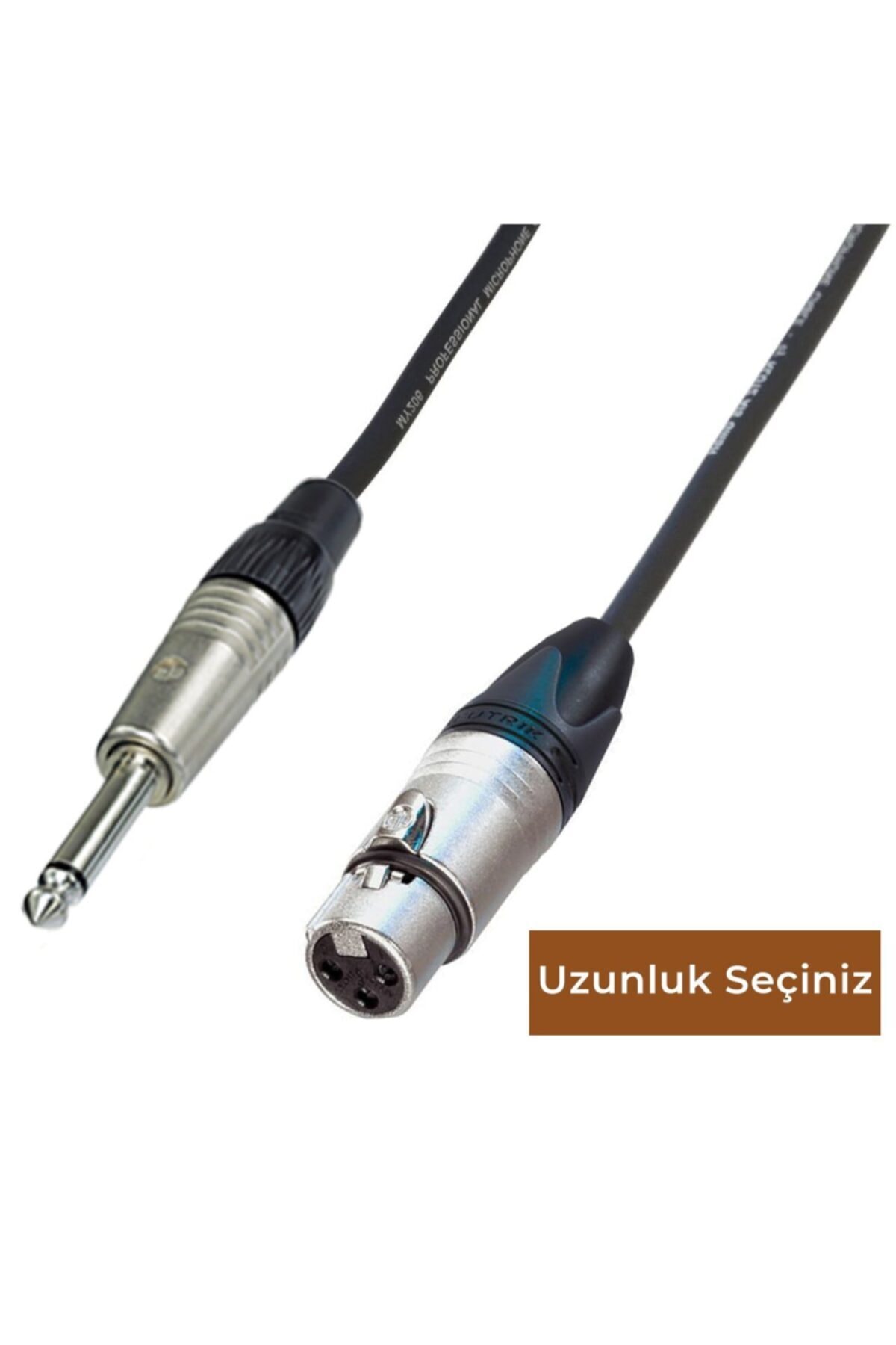 Klotz & Neutrik 4 Metre Xlr Dişi - 1/4'' Tr Mono Jak Profesyonel Balanslı Kablo Mavi - 8 Metre