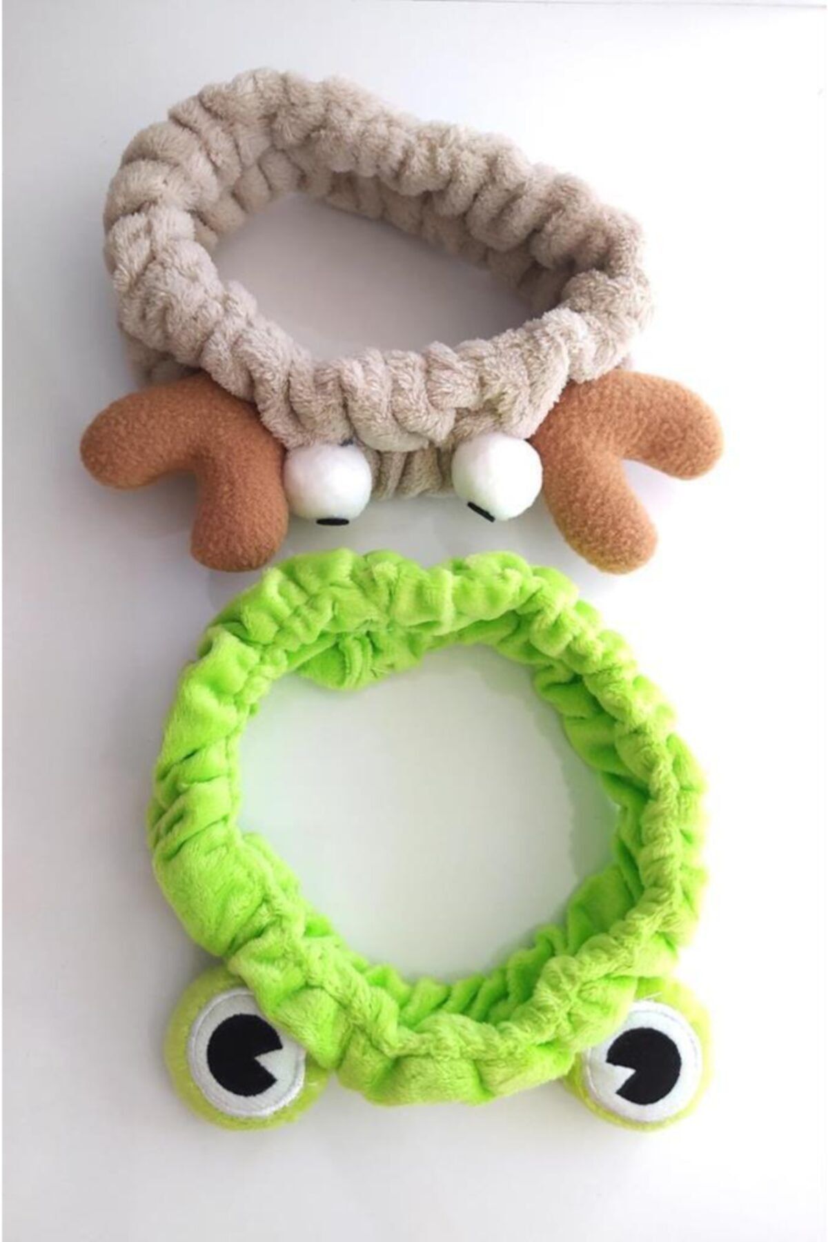 Hd Marketim Kurbağa Peluş Makyaj Bandı & Geyik Makyaj Bandı Bandana