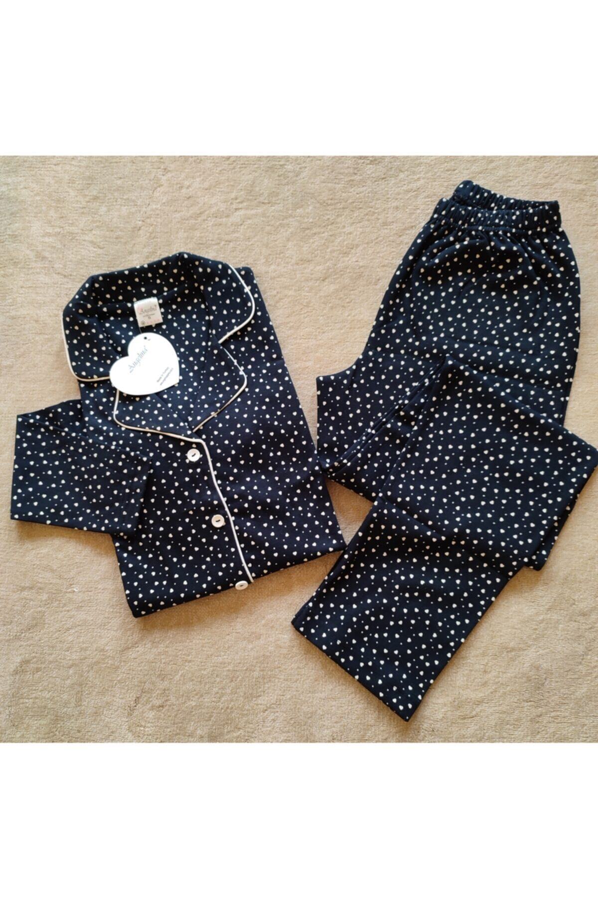 ANGELİNA Pamuklu Kışlık Kadın Pijama Takimi