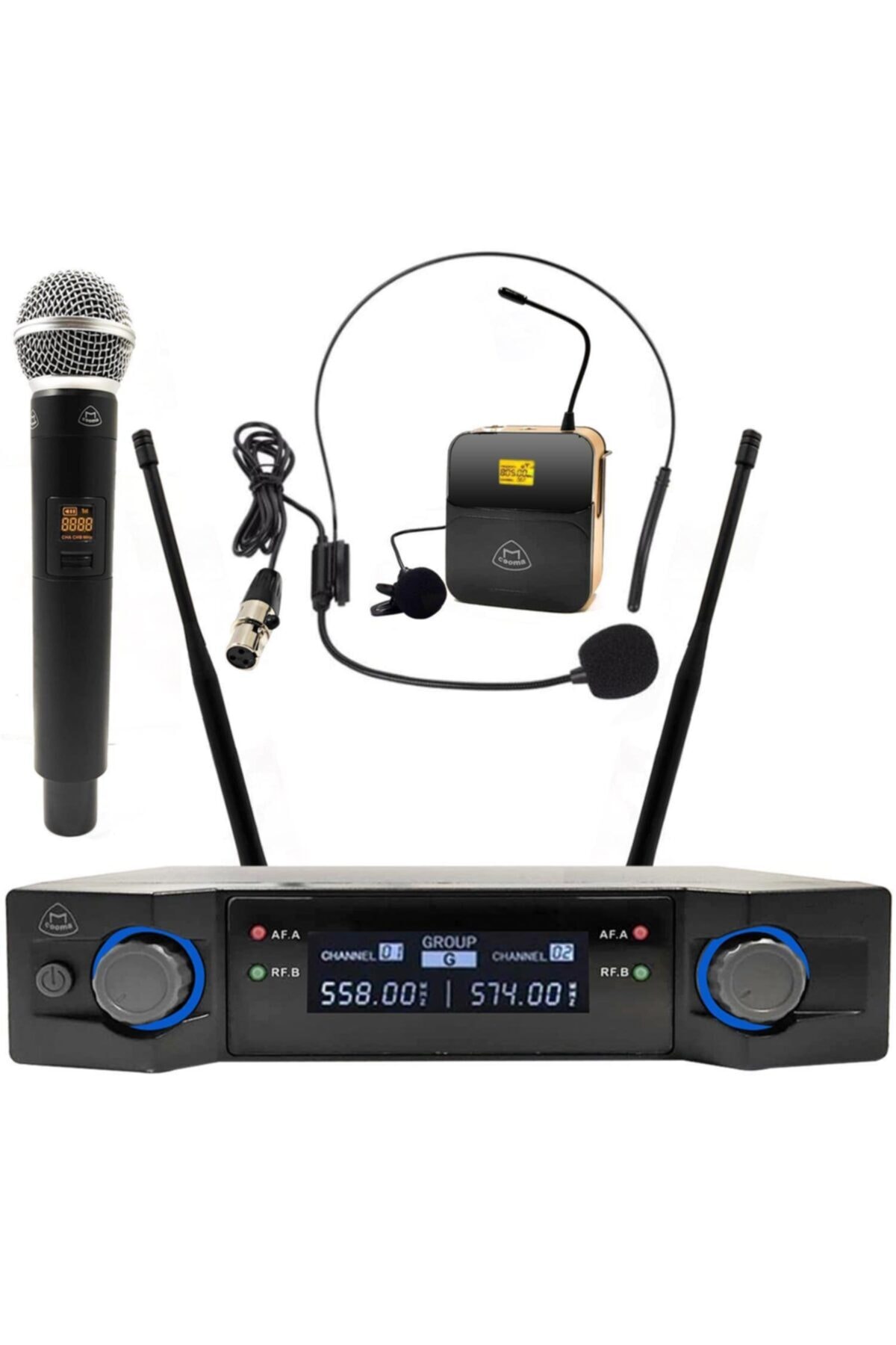 cooma Mikrofon Kablosuz 1el/1yaka/1kafa Uhf B-2776