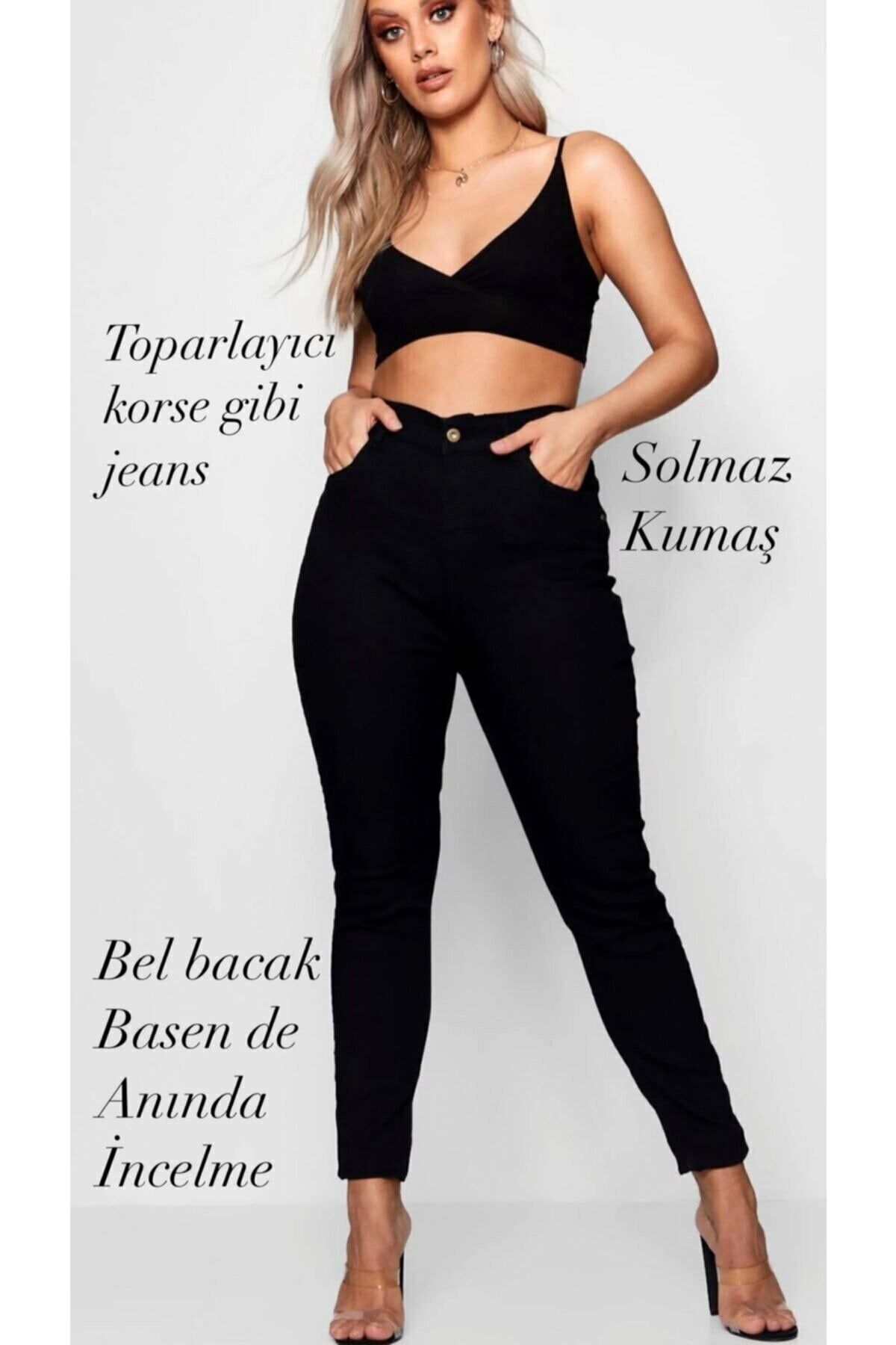 sinemstyle Büyük Beden Toparlayıcı Skinny Jean