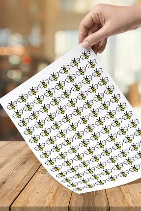 104 Adet 2,5 Cm Şirin Tatlı Küçük Minik Arı Sticker Etiketleri Çıkartmaları Hediye Dizüstü Telefon Image 0