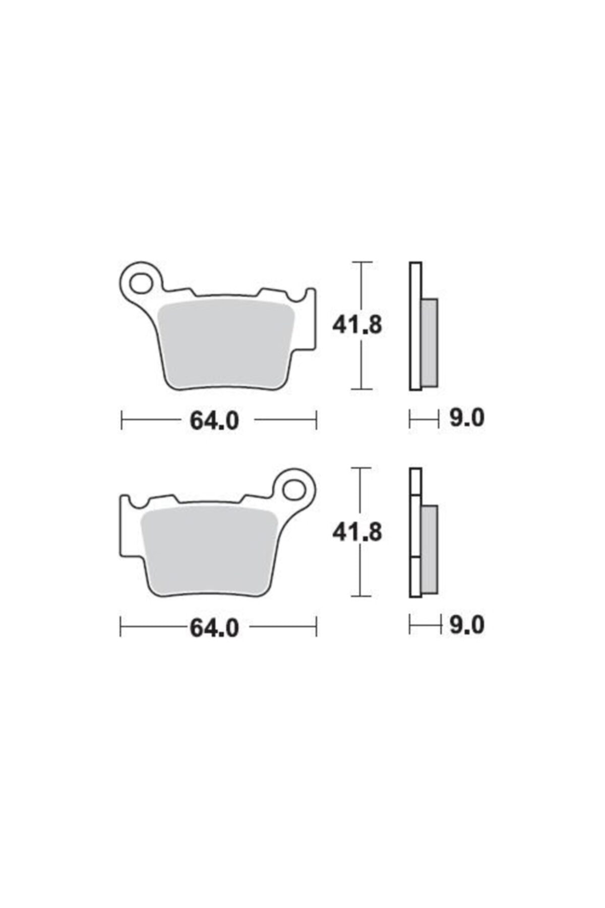 Moto Adv Garage Gas Gas Ec 250/300 (2t) 21-22 Arka Fren Balatası Sinterli Braking