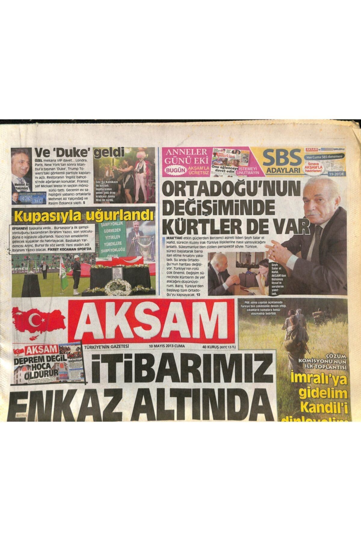 Gökçe Koleksiyon Akşam Gazetesi 10 Mayıs 2013 - Yeni Ipek Yolları Bulan Türkiye Ticarette Ab'den Vazgeçiyor