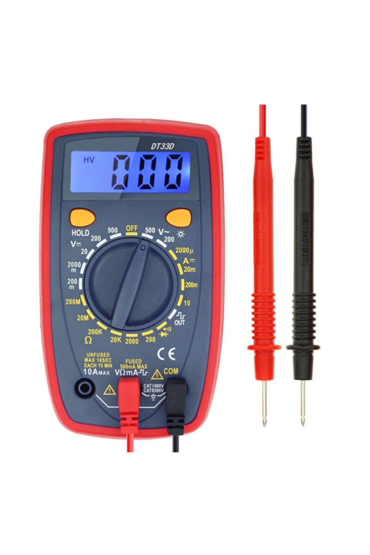 MERTER Dıgıtal Ölçü Aleti Unıt Ut-33d+ Multimetre