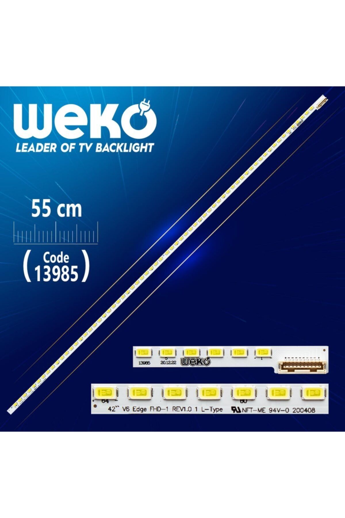 WEKO 42 V6 Edge Fhd-1 Rev0.4 3 L-type - 55 Cm 64 Ledli (wk-608)