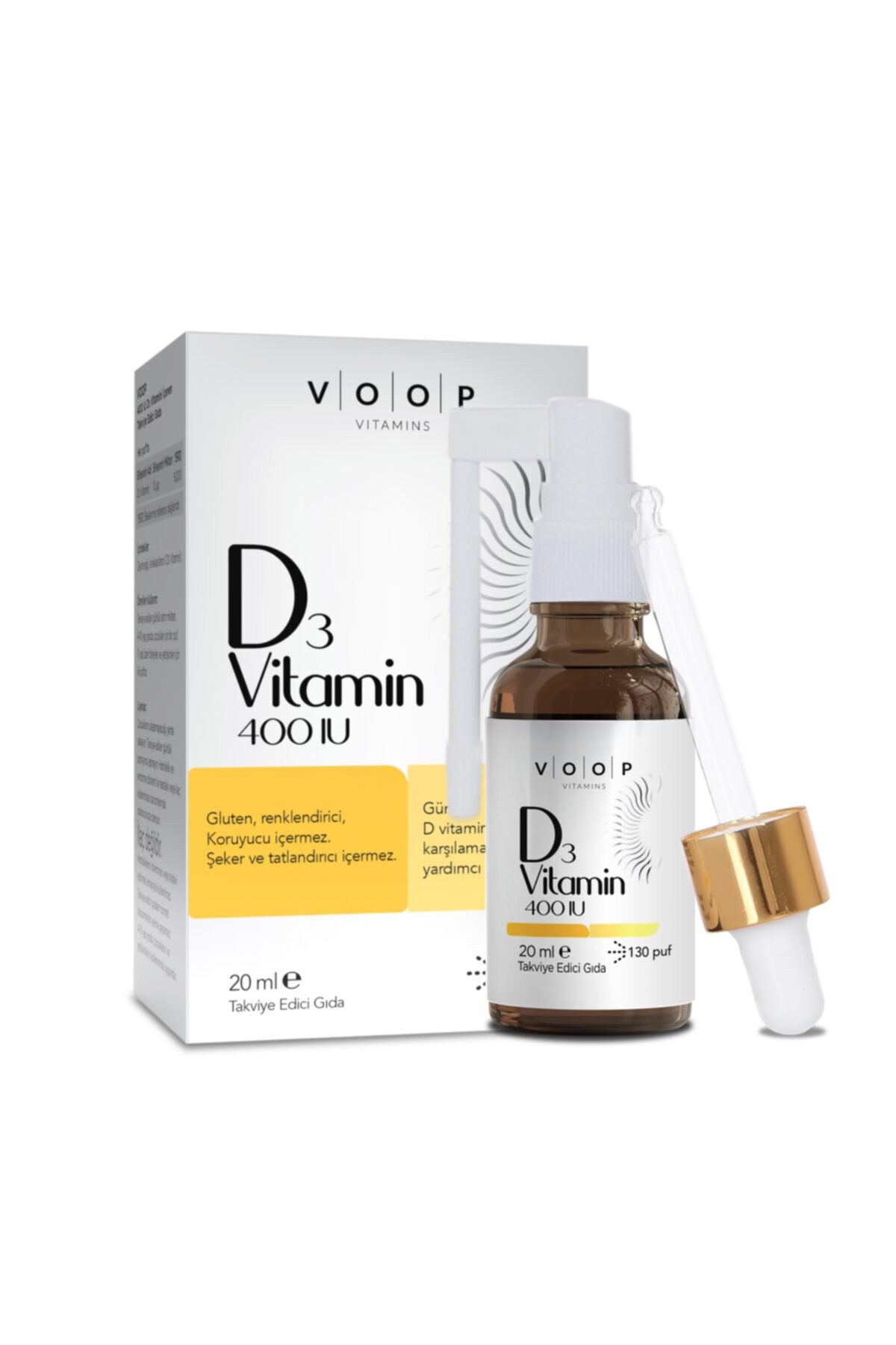 VOOP Vitamin D3 400 IU Sprey Damla 20 ml