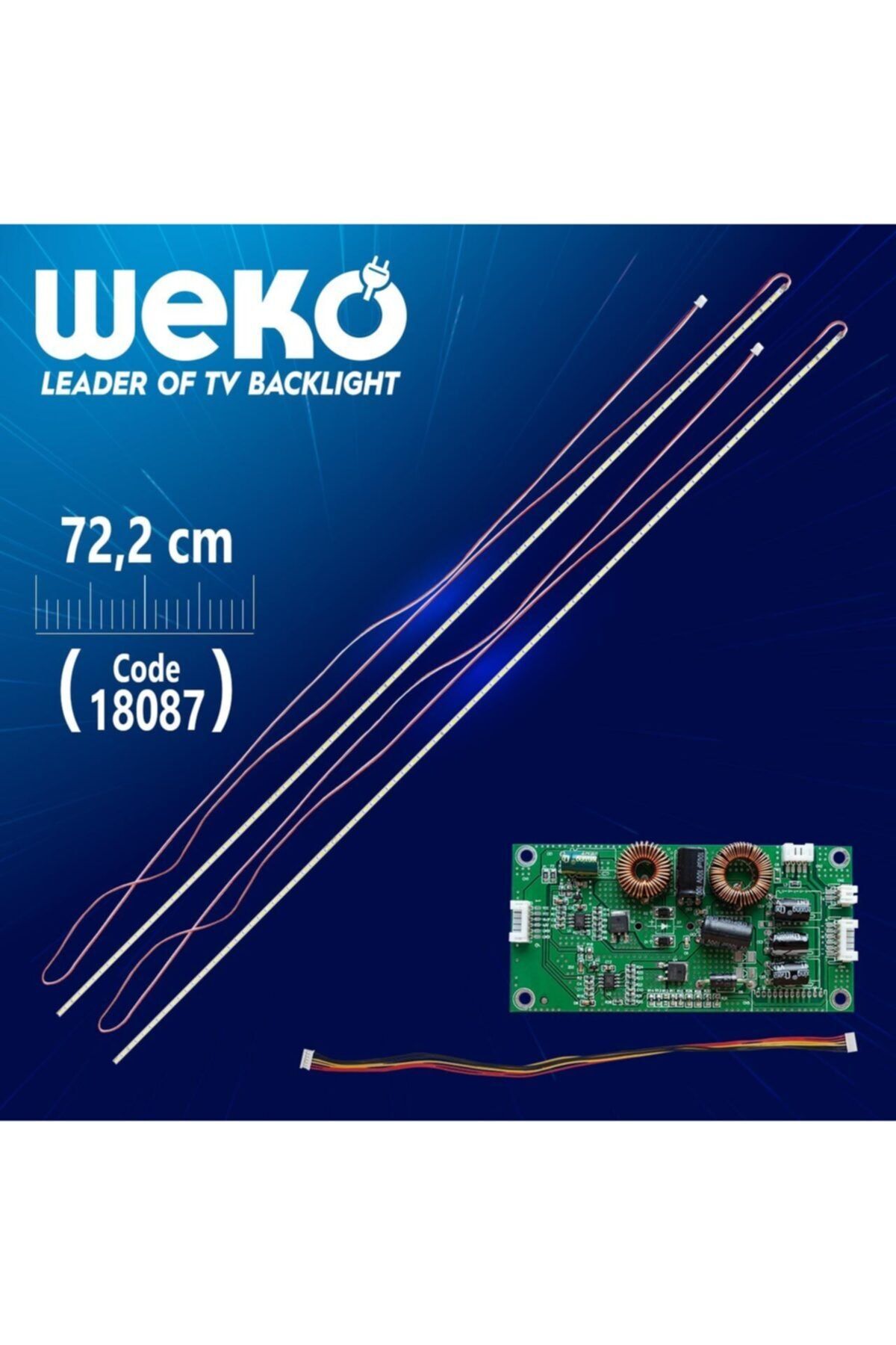 WEKO 65 Universal E-led 90 Ledli (7020) 722mm 360-450ma 90-93v Çift Led+sürücü+kablo Takım (wk-1374)