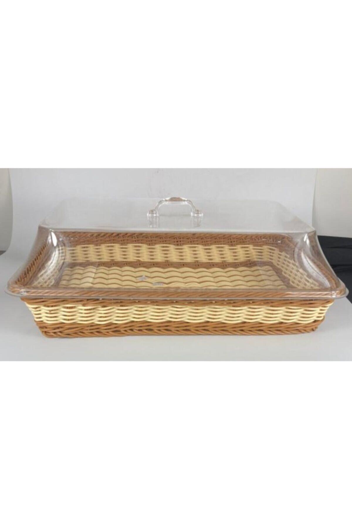 WOODBOR Kapaklı Ekmek/meyve Sepeti (large)