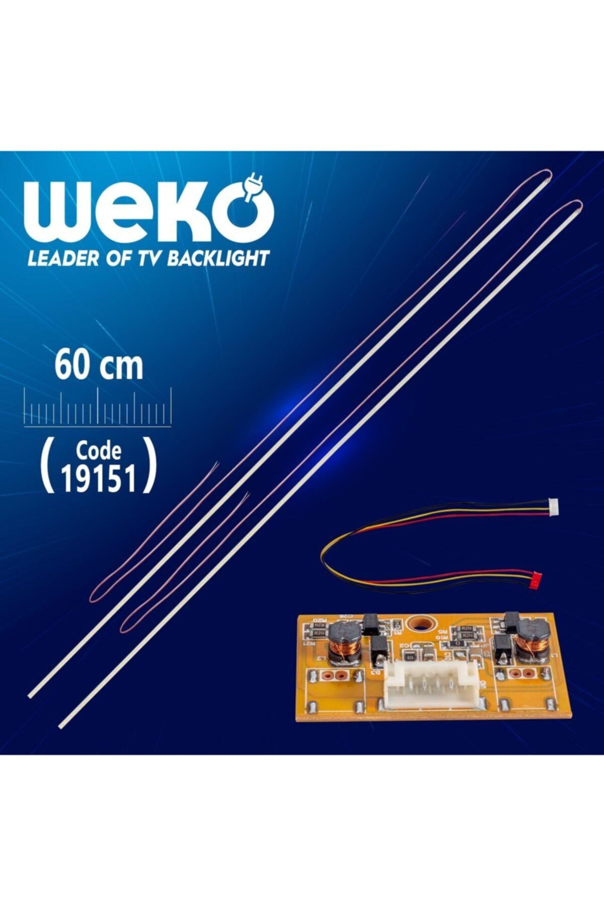 WEKO Unıversal 3lü Kesilebilir 60 Cm (42 Altı Için) 2 X Çubuk Eled + Drıver