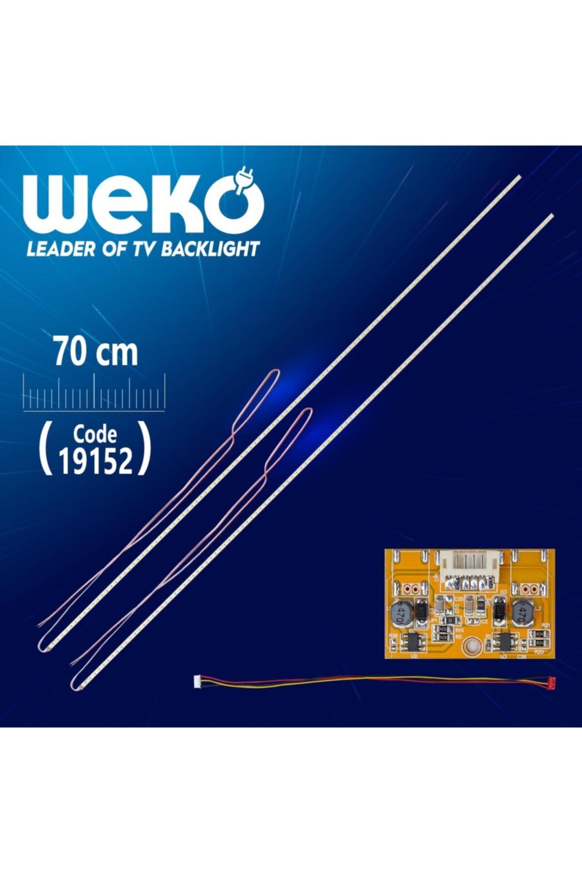 WEKO Unıversal 3lü Kesilebilir 70 Cm (42-55 Arası) 2 X Çubuk Eled + Drıver