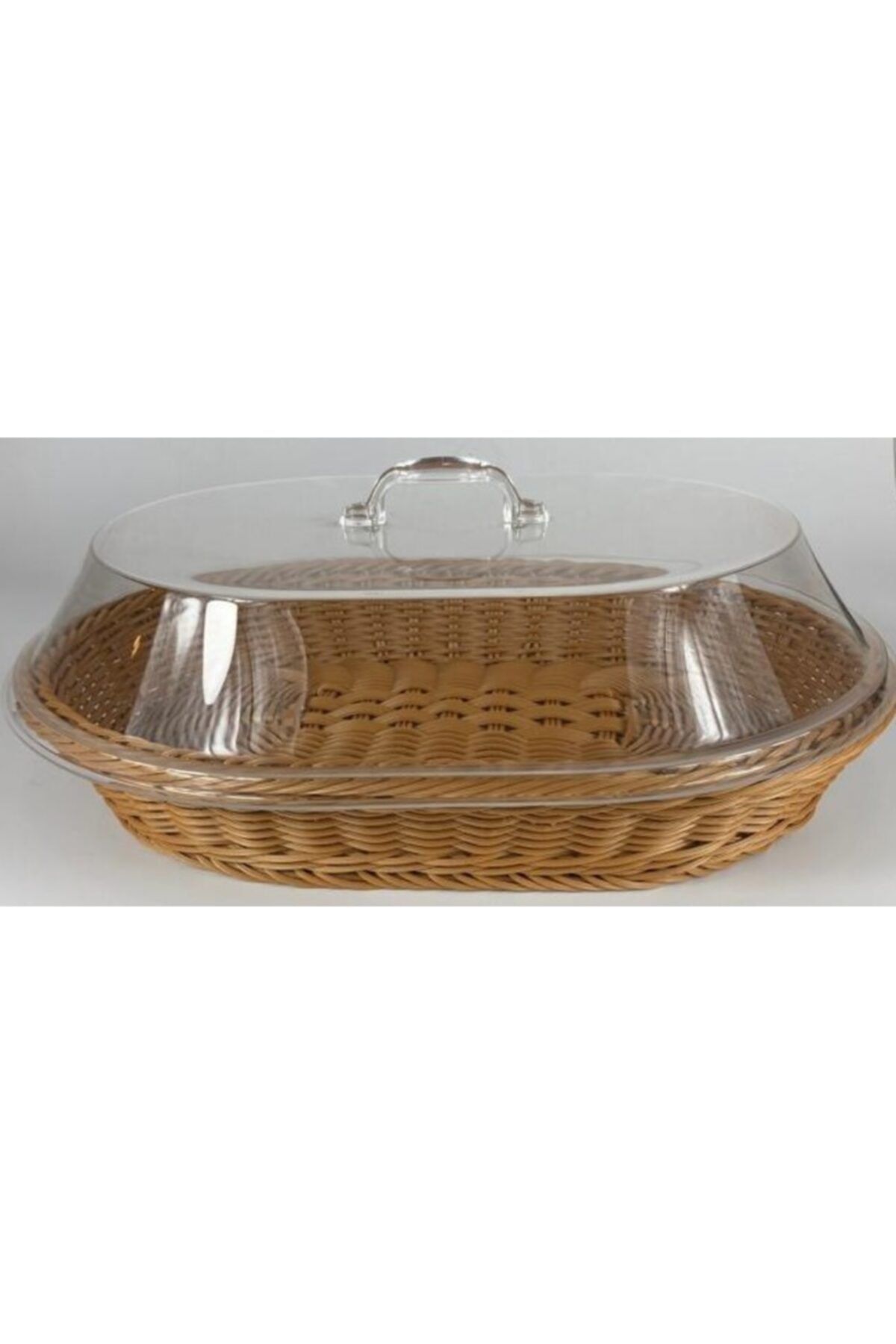 WOODBOR Kapaklı Oval Ekmek/meyve Sepeti (medıum)